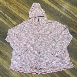 Women’s plus size long sleeve hooded shirt Lane Bryant size 26/28